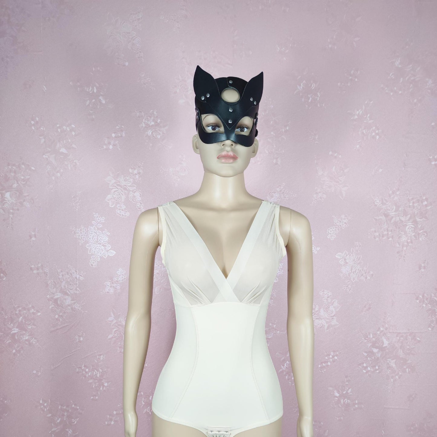 Pu Leather sex products Fox mask Black sex mask