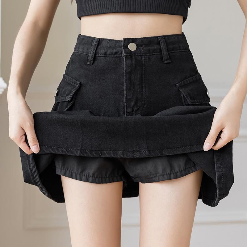 2022 new design sense niche Spice Girls pleated skirt cowgirl skirt summer