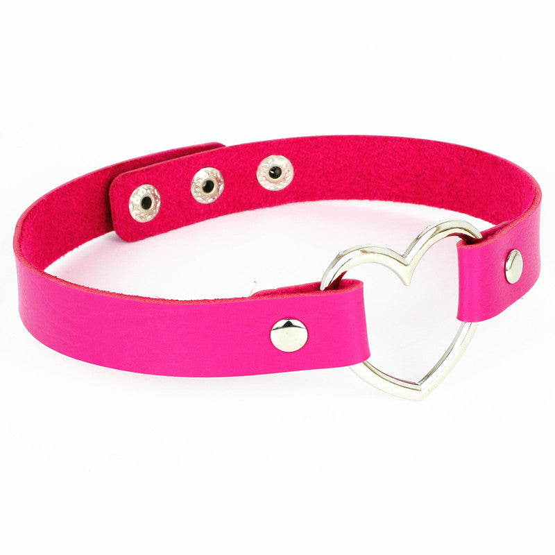 Gothic Heart Choker Necklace for Girls - Punk Jewelry