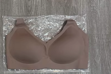 Underwear jelly rubber, no loops, comfortable and anti-sagging large-sized lactation bra