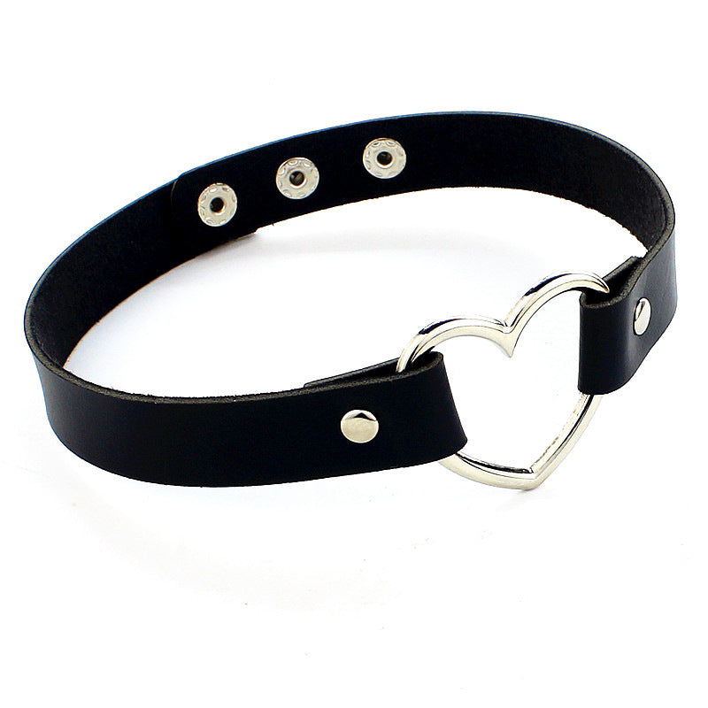 Gothic Heart Choker Necklace for Girls - Punk Jewelry
